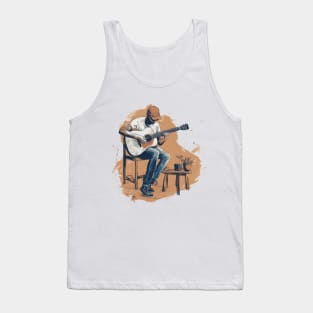 Someone playing a guitar Tank Top